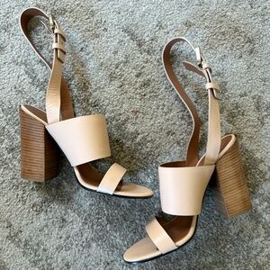 Givenchy Nude Block Heel Sandals